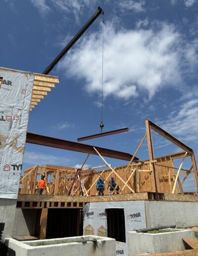 boom truck with beam