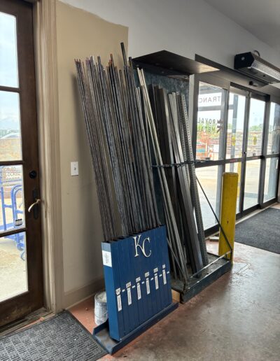 round bar in indoor racks