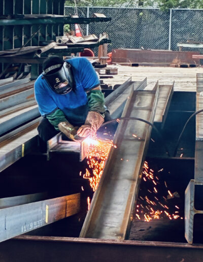 beam cutting in a warehouse